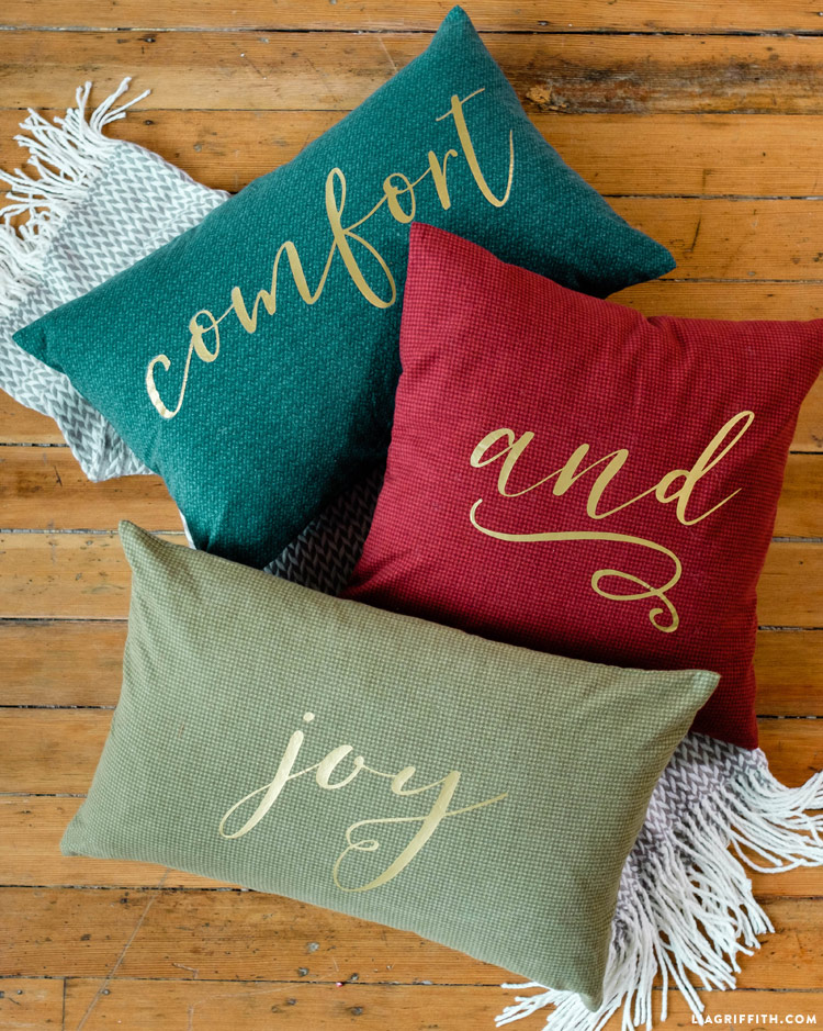 Comfort Joy Holiday Pillows Lia Griffith