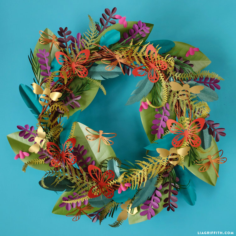 Boho Botanical Wreath Boho Botanical Paper Wreath