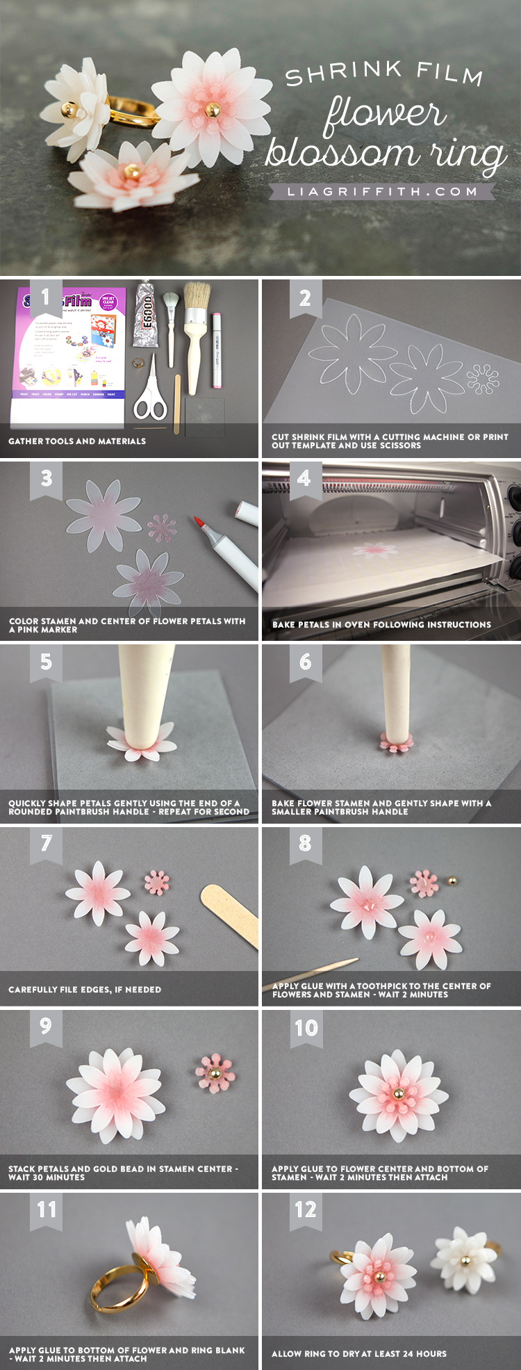 How to make a flower ring. Step by step instructions