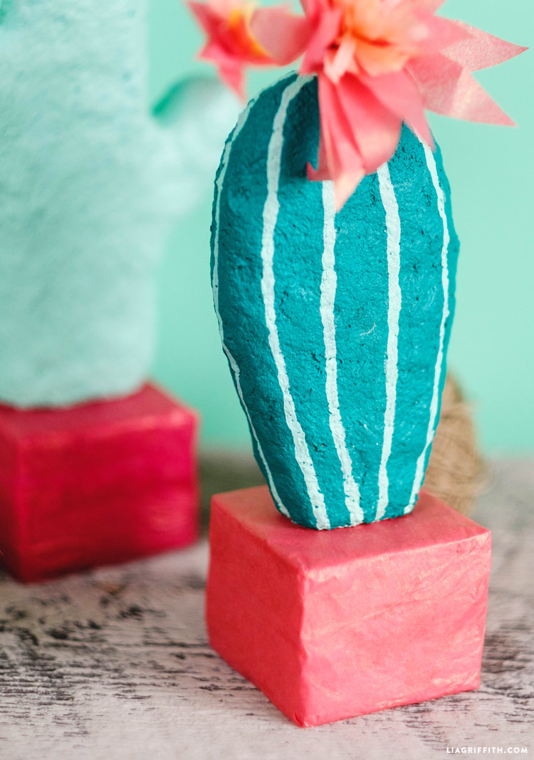 Adorable Papier Mache Cactus Diy Tutorial - 