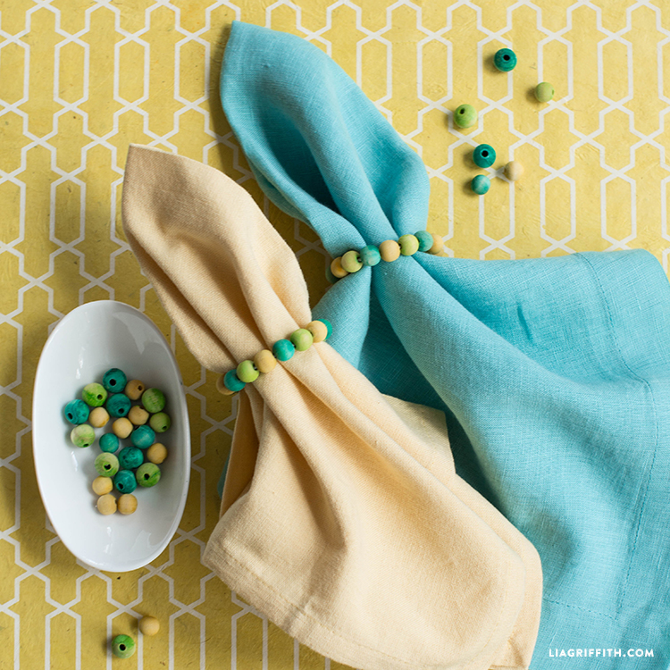 How to Make DIY Beaded Napkin Rings