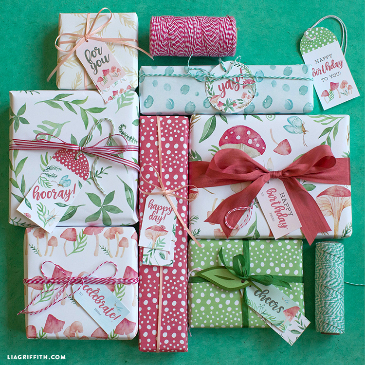 fairy garden gift wrap and tags lia griffith gift wrap