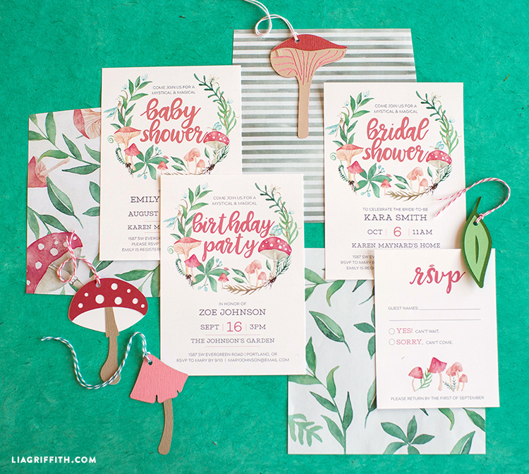 fairy garden party invitation suite lia griffith fairy party invitations