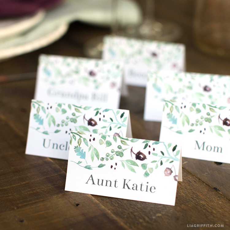 place cards printable