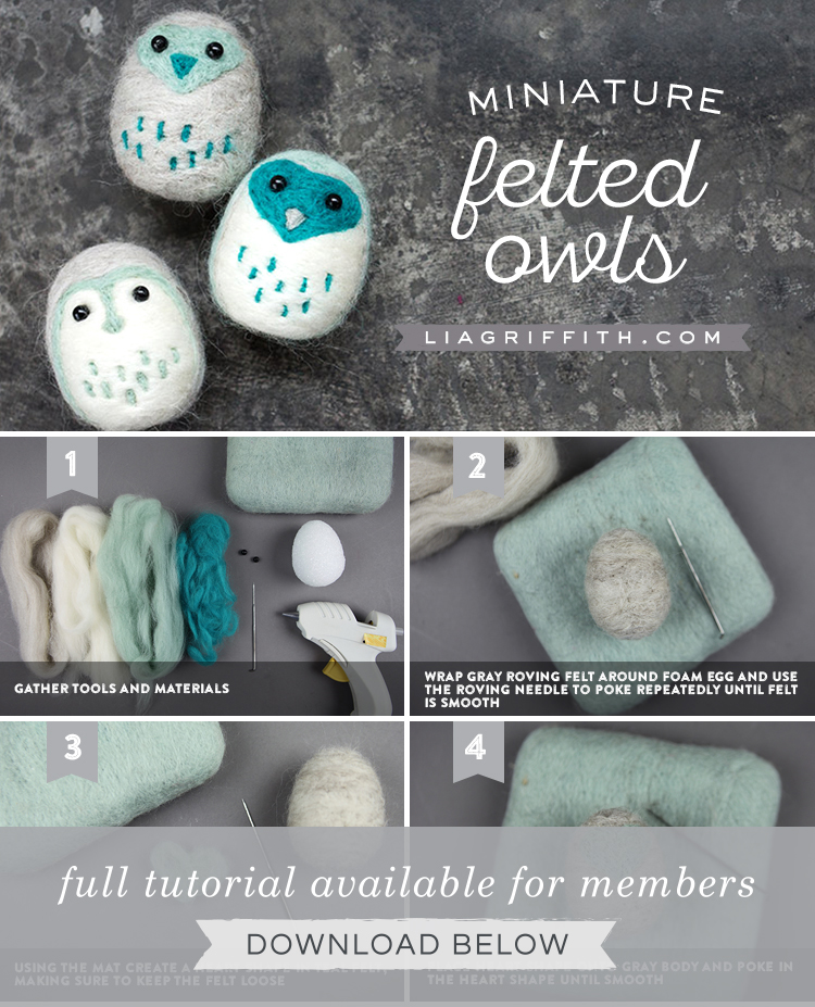 Learn How To Make Some Adorable Felt Owls Lia Griffith