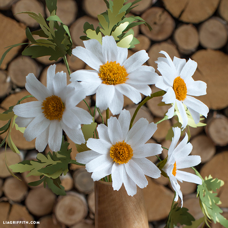 diy easy crepe paper daisy flower video tutorial paper flower daisy