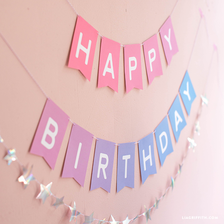 an and Download Birthday Printable Ombre Banner Assemble