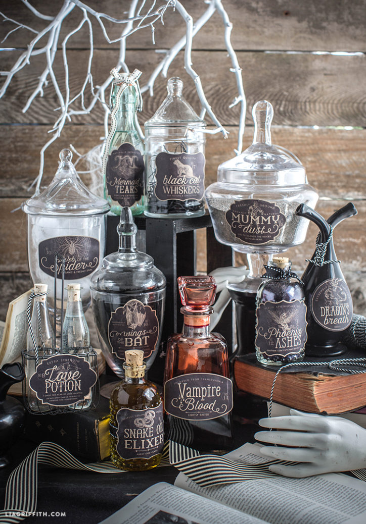 Halloween Party Apothecary Labels