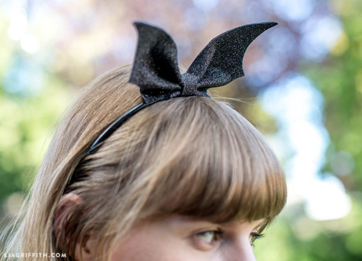 DIY bat wings headband