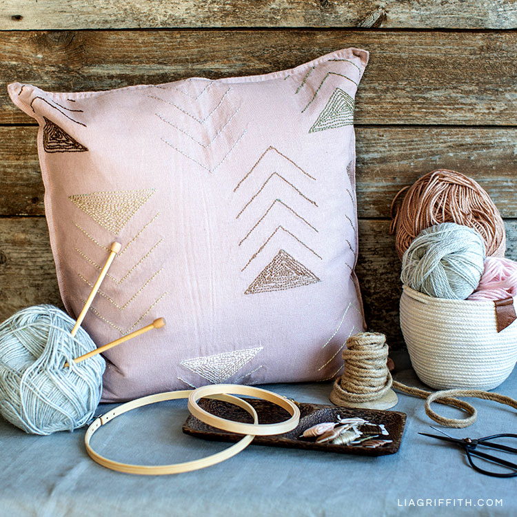 How in the direction of Deliver a Punch Needle Pillow Protect - Lia Griffith image regarding Free Printable Punch Needle Patterns named How toward Crank out a Punch Needle Pillow Address - Lia Griffith