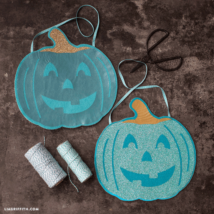 Felt teal pumpkin project patterns
