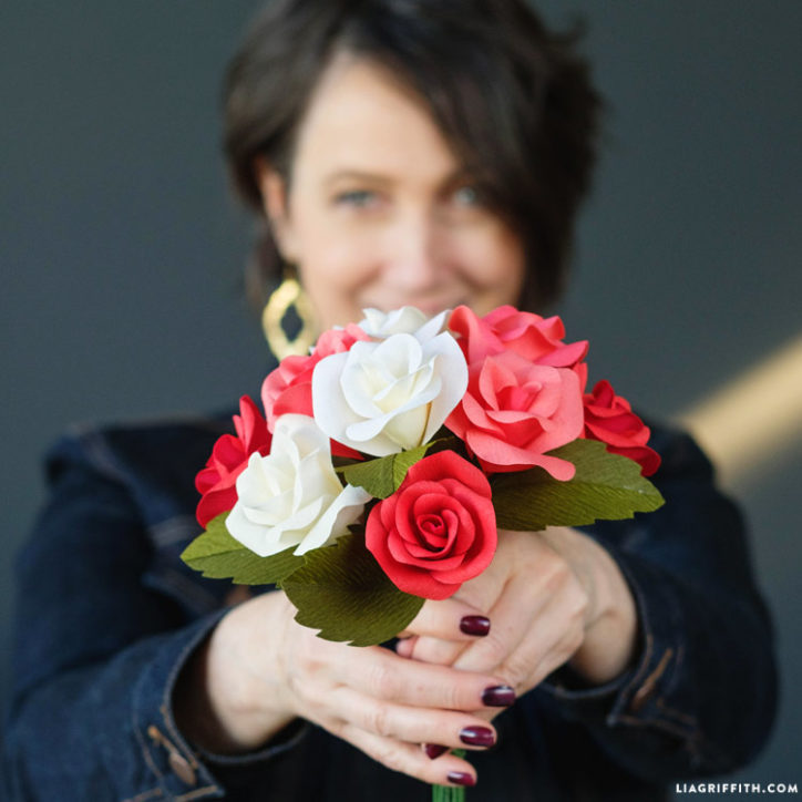crepe paper rosebuds