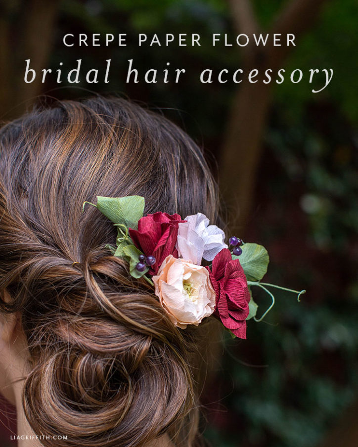 Crepe Paper Flower Hair Accessory