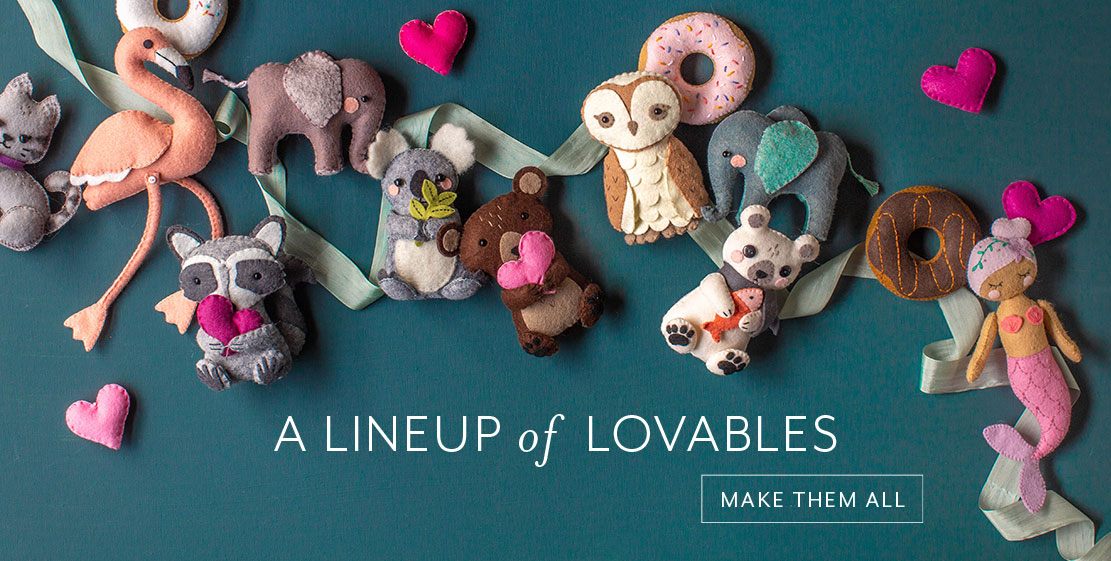 A lineup of loveables. Make them all!