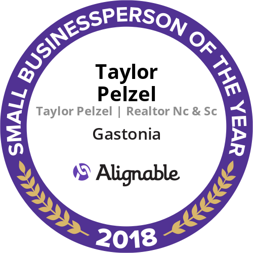 Real Estate 2019-10-01 - Gastonia NC Small Businessperson of the Year 2018
Taylor Pelzel Realtor