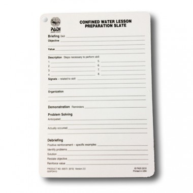 padi confined water presentation slate english divers direct slate presentation