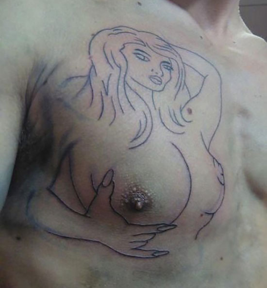 Bilderesultat for wtf nipple tattoo