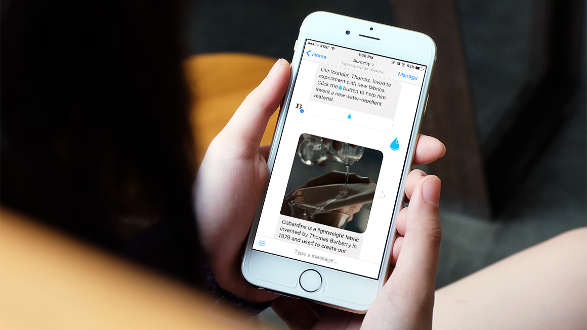 Burberry chatbot trends