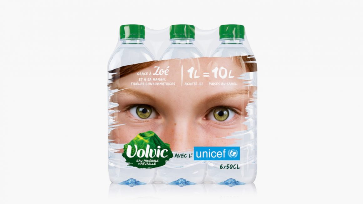Volvic Unicef Packaging
