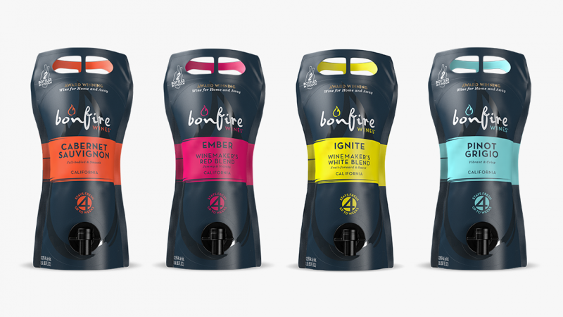 Bonfire Wines Product Suite: Wine brands byline