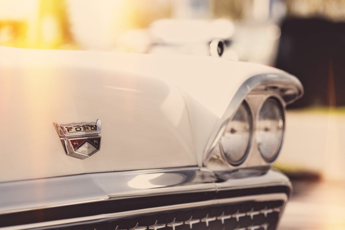 Ford car brand close up