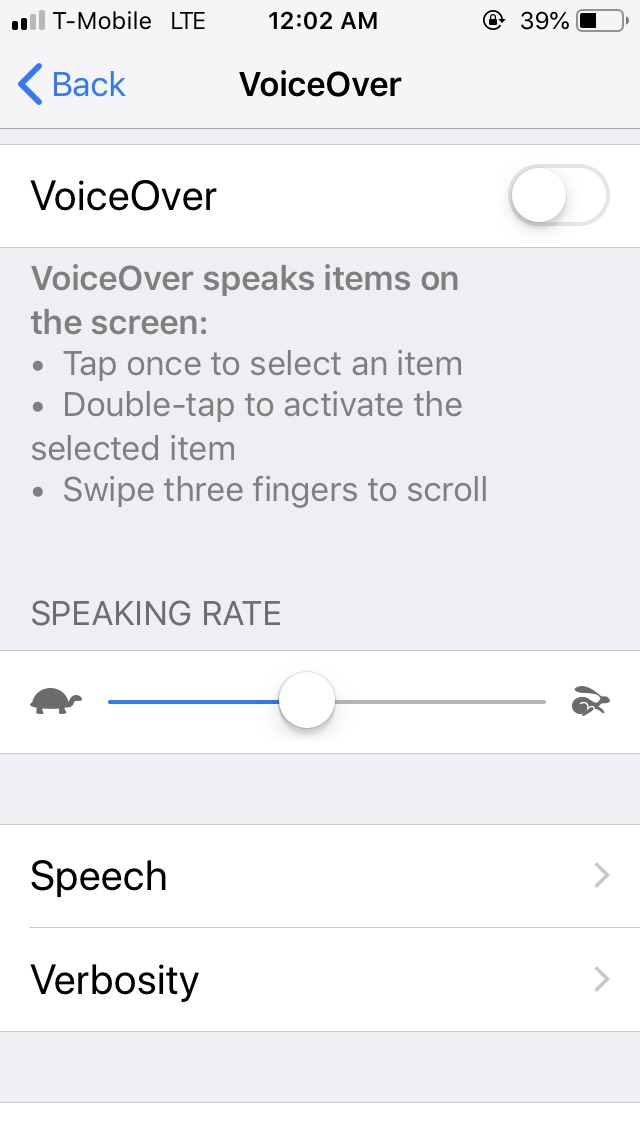 Reading with iOS VoiceOver and Speak Screen Loraine Kanervisto