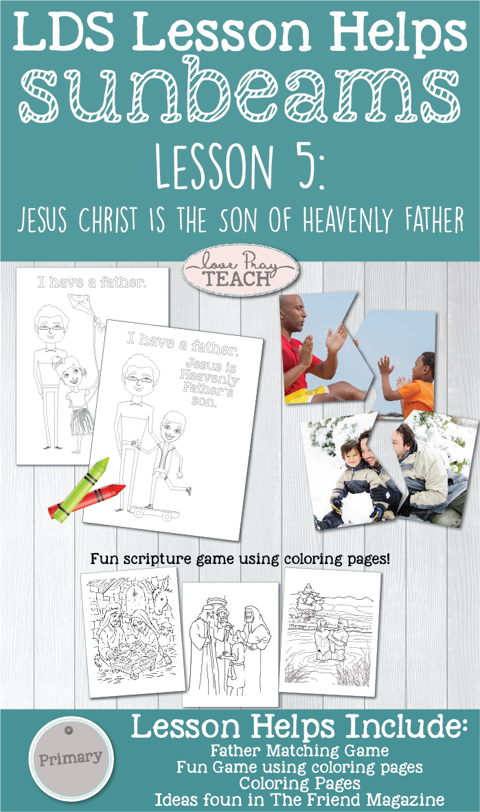 Sunbeam Lesson Coloring Pages