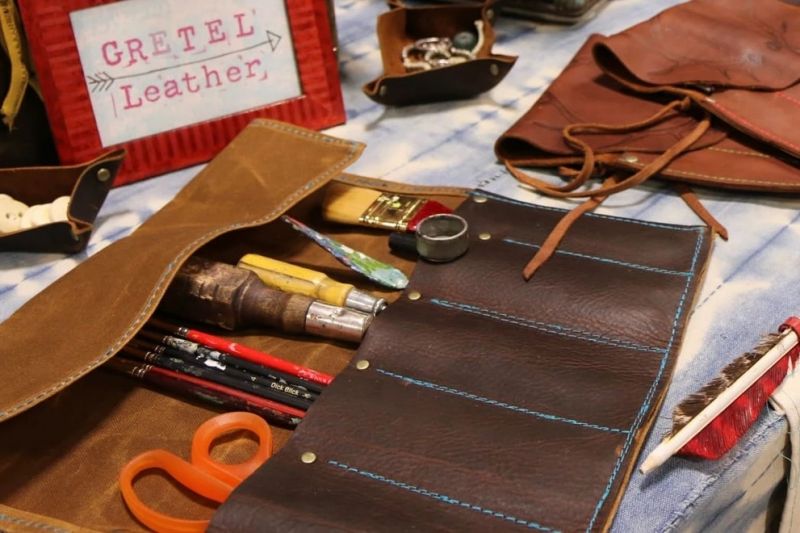 Gretel Leather at Bozeman MADE fair