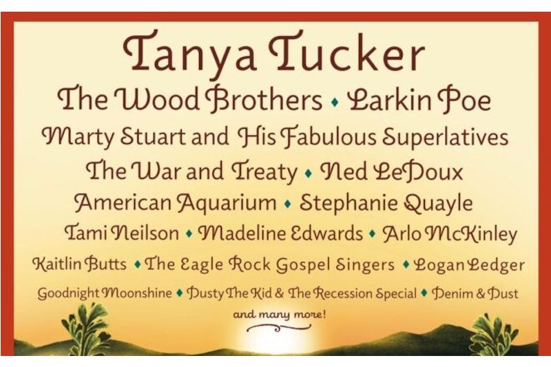 Sunset at Red Ants Pants Music Festival