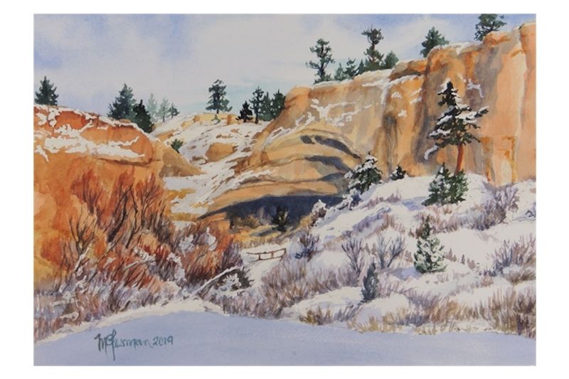 Exhibition of Watercolors: Journey to the Cave by Mana Lesman