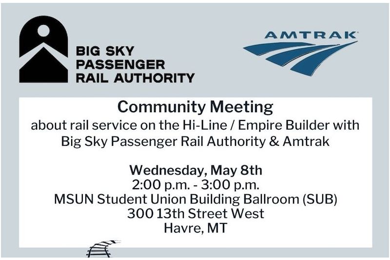 Community Engagement: Big Sky Passenger Rail and Amtrak and Hi-Line train route