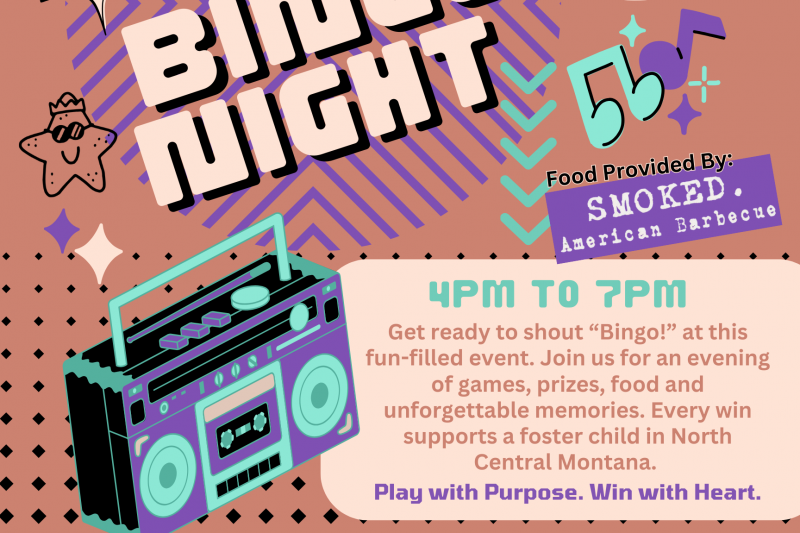 4 the KIDS Bingo Bash Flyer