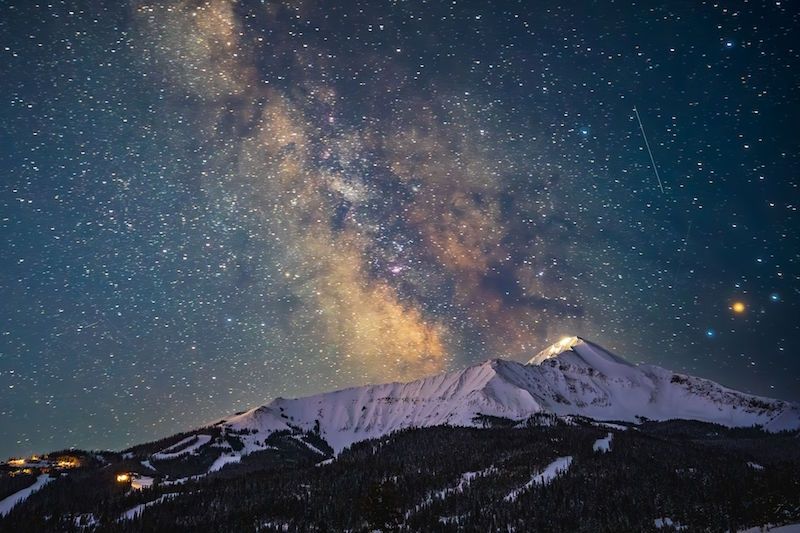 Night Sky Lone Peak