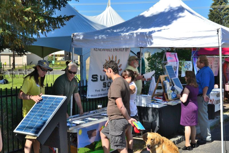 Exhibitor Booths at the Clean Energy Fair