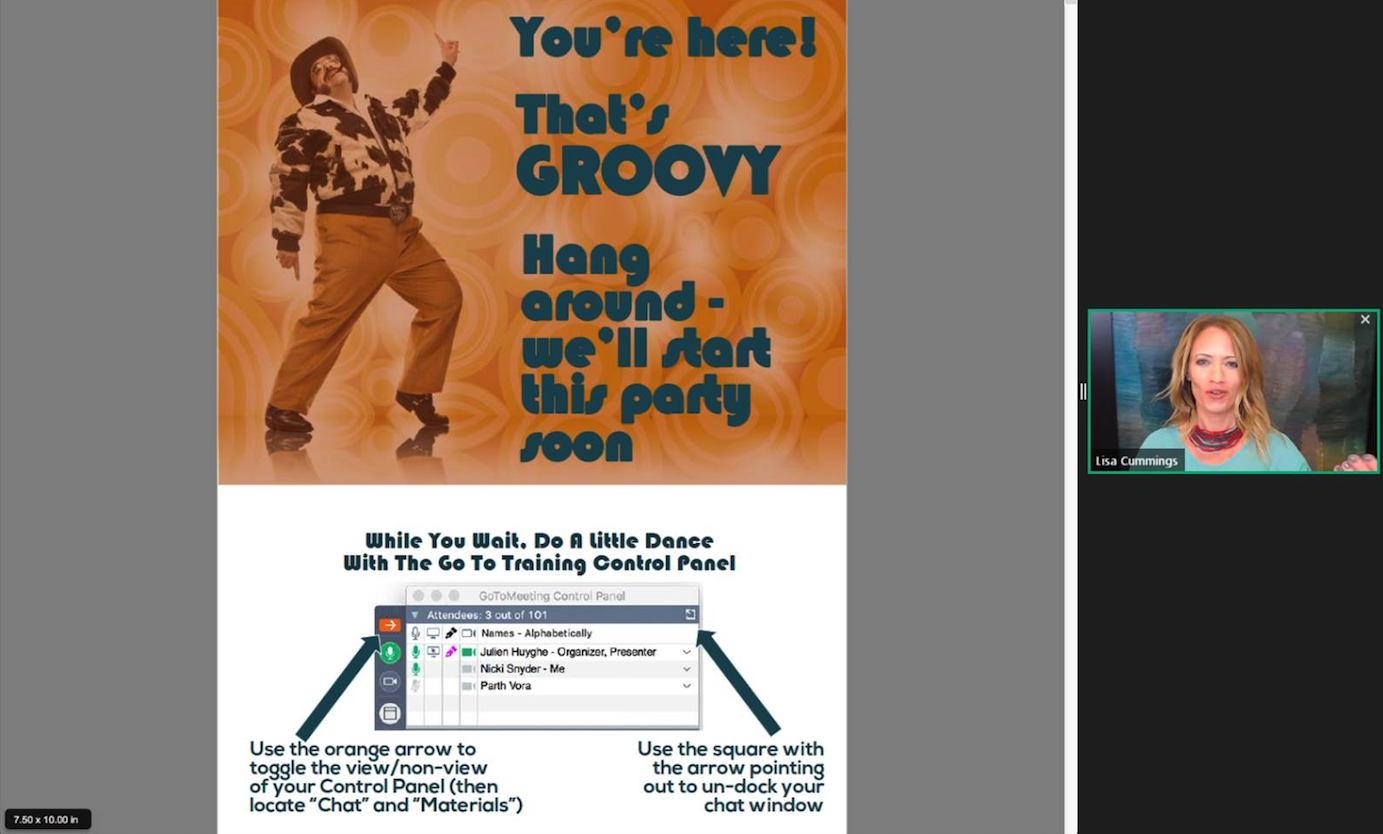 example of a Go To Training connect - strengthsfinder virtual development rotation program class hosted by lisa cummings