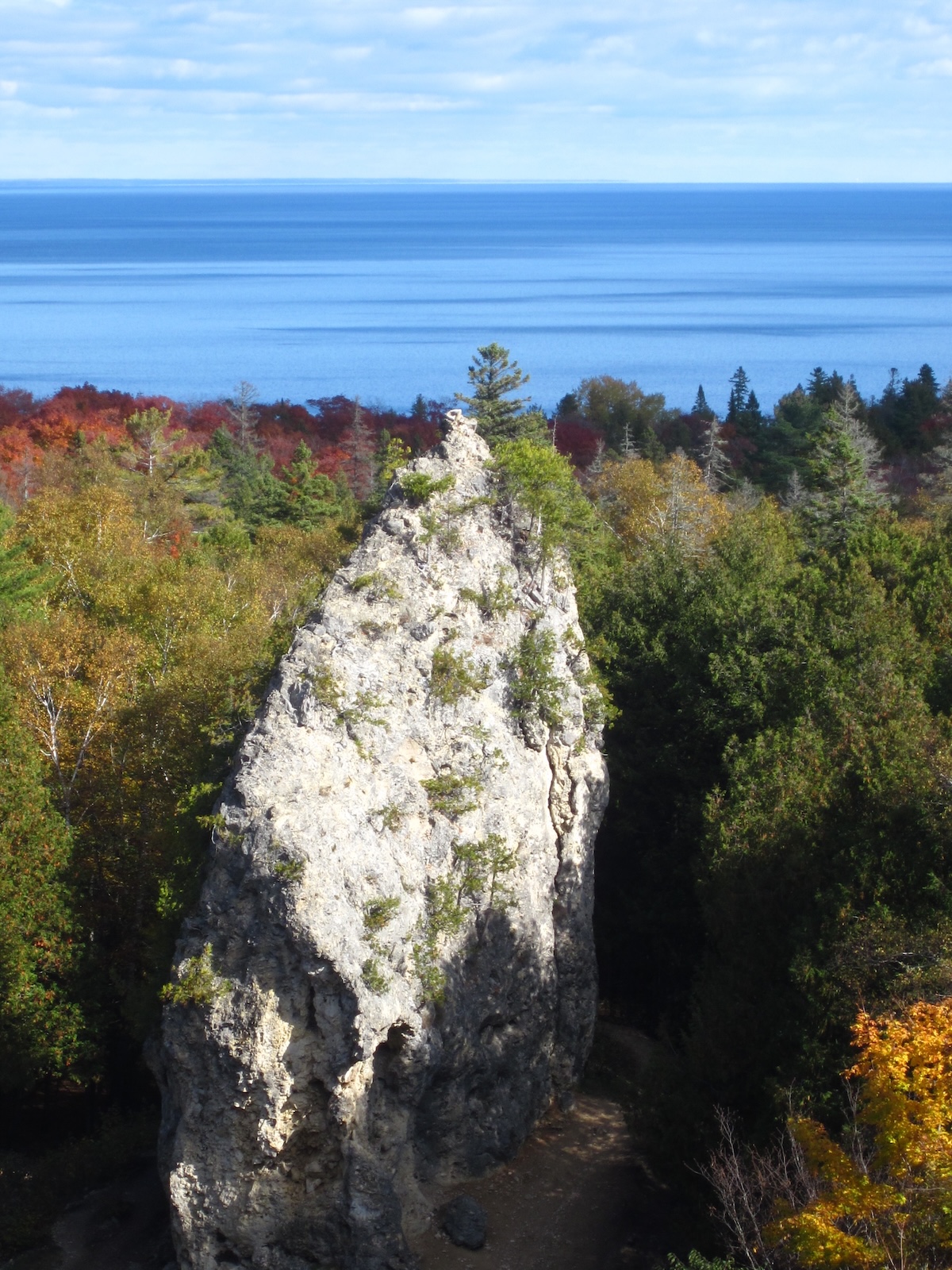 Exploring the interior of Mackinac Island, Michigan