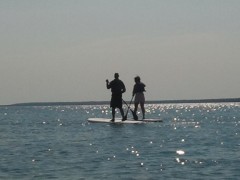 First Time Paddle Boarders