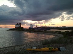 Round Island Channel on the Great Lakes
