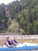 In front of Arch Rock