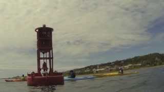 Kayaking around the Red Buoy - Mackinac Island Michigan