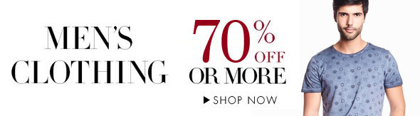 Mens Clothing Flat 70% Off