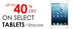 Up to 30% off on Select Tablets