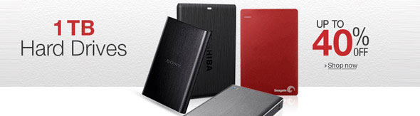 Hard Drive up to 40% off