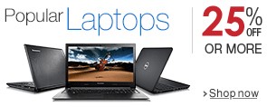 25% off on select laptops