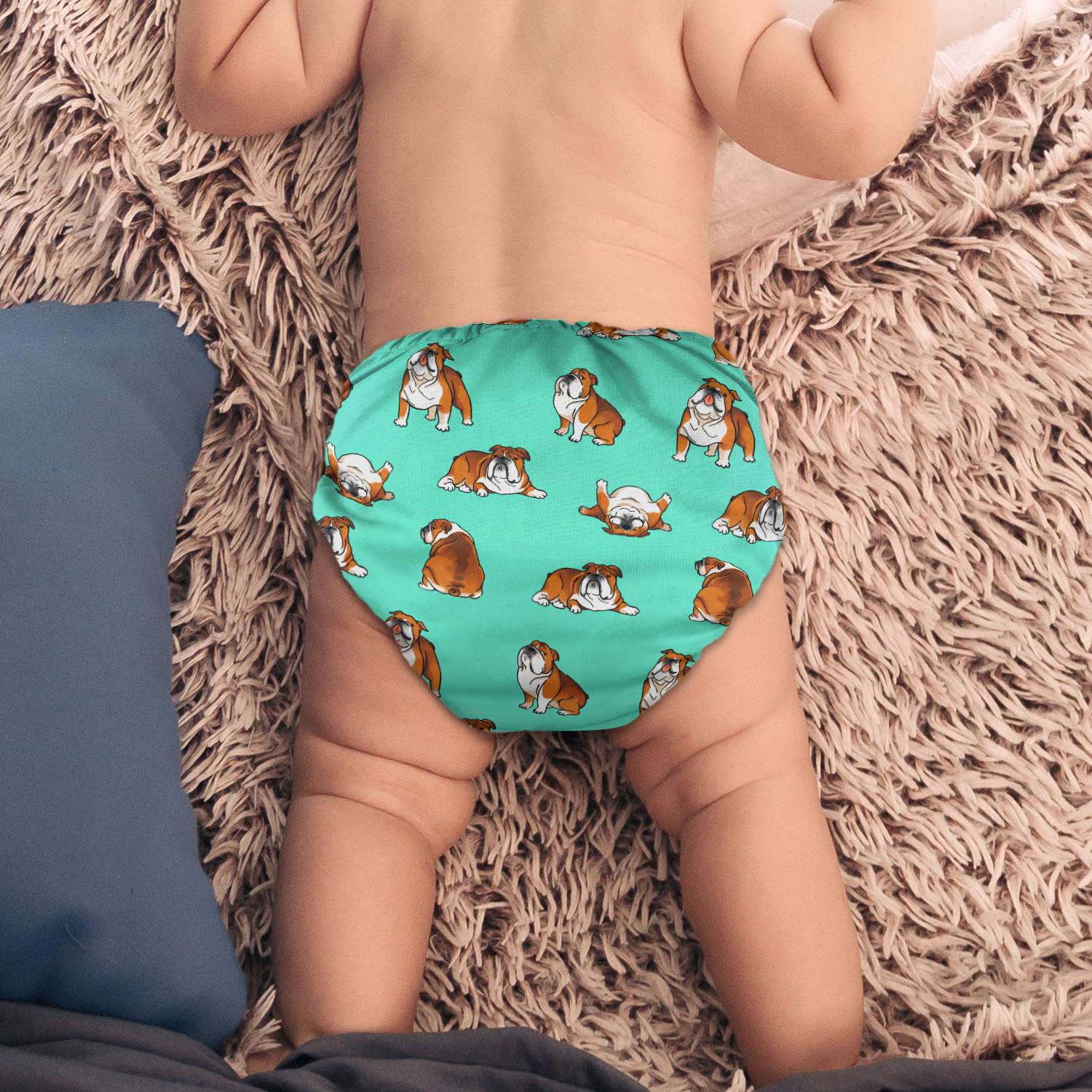 2 Pcs Reusable Baby Cloth Pocket Diaper One Size Washable Diaper Nappies - Picture 11 of 25