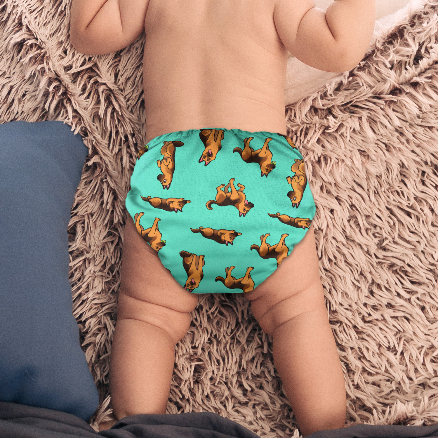 2 Pcs Reusable Baby Cloth Pocket Diaper One Size Washable Diaper Nappies - Picture 17 of 25