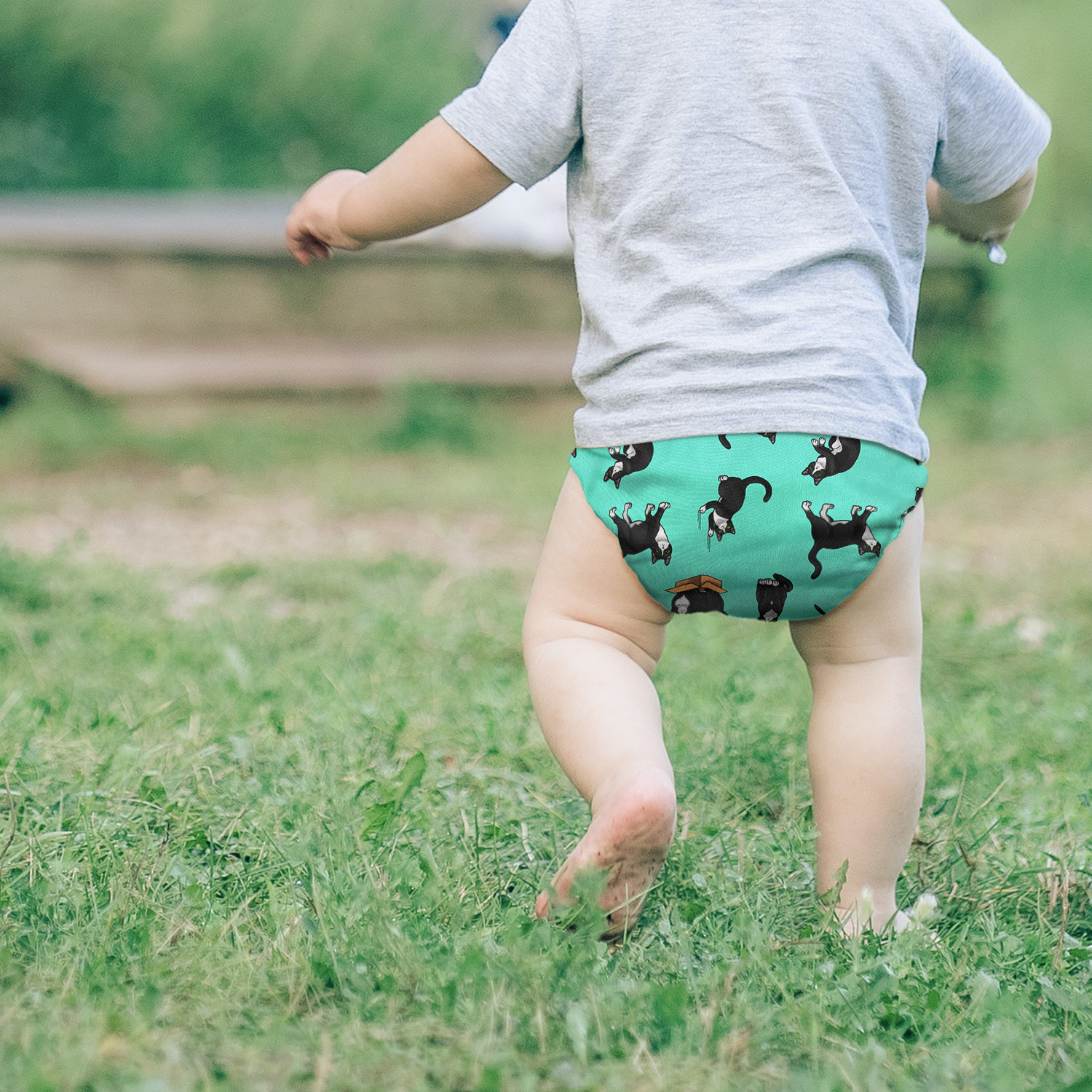 2 Pcs Reusable Baby Cloth Pocket Diaper One Size Washable Diaper Nappies - Picture 6 of 25