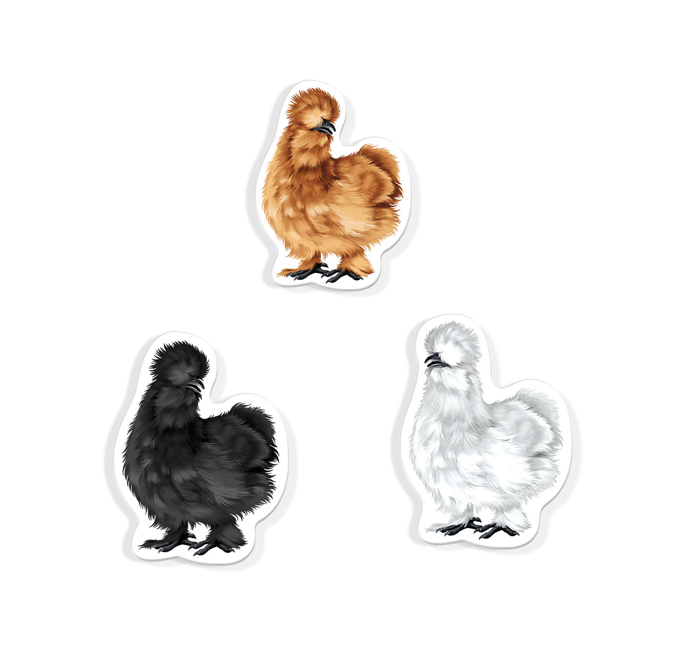 Set 3 PCS Cute Animal Refrigerator Magnets Fridge Holder Sticker Notes Message - Picture 2 of 103