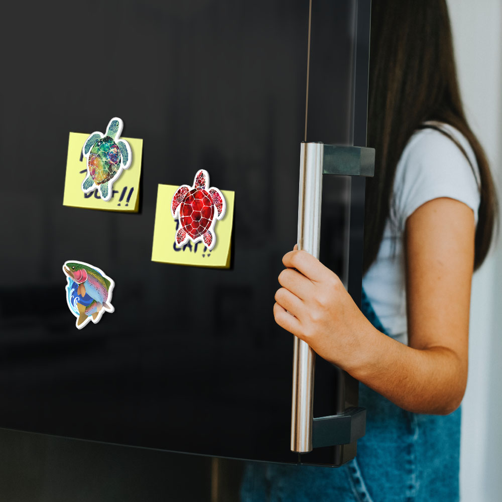 Set 3 PCS Cute Animal Refrigerator Magnets Fridge Holder Sticker Notes Message - Picture 24 of 103