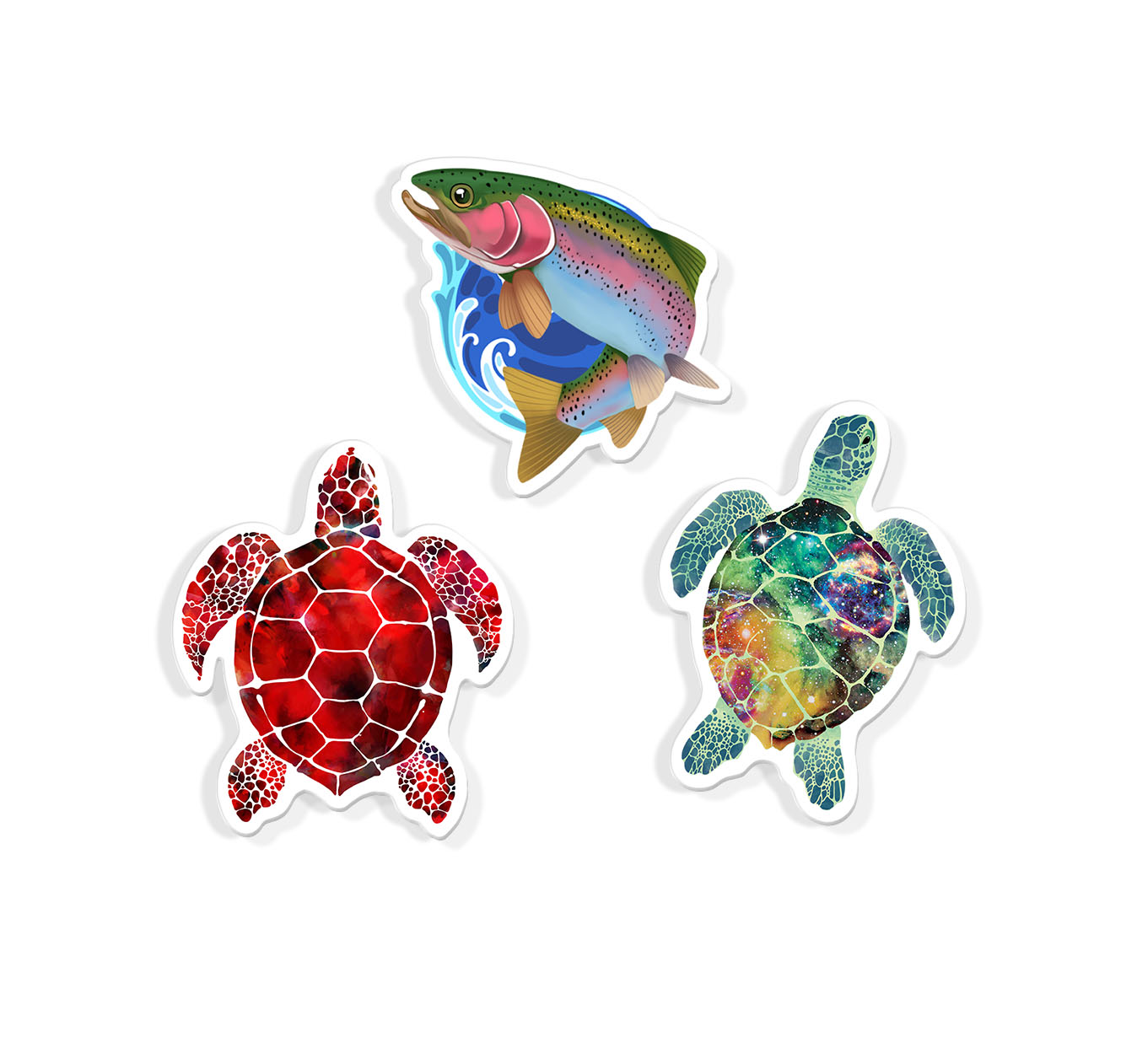 Set 3 PCS Cute Animal Refrigerator Magnets Fridge Holder Sticker Notes Message - Picture 20 of 103